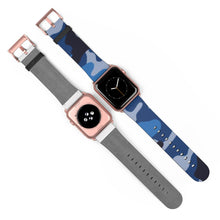 Load image into Gallery viewer, Blue Camo Apple Watch Band
