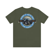 Load image into Gallery viewer, Jeep- When It Gets Hot, The Top Comes Off Unisex Tee