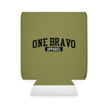 Load image into Gallery viewer, Olive Can Cooler Sleeve/ Black One Bravo Logo