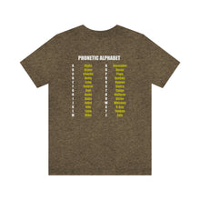 Load image into Gallery viewer, Phonetic Alphabet Unisex Tee