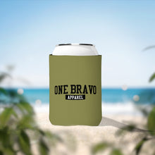 Load image into Gallery viewer, Olive Can Cooler Sleeve/ Black One Bravo Logo