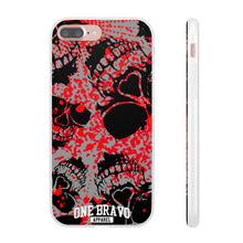 Load image into Gallery viewer, One Bravo Skull Flexi Phone Case