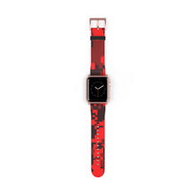 Load image into Gallery viewer, Red Digital Camo Apple Watch Band