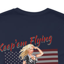 Load image into Gallery viewer, Keep'em Flying Nose Art Unisex Tee