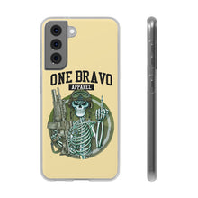 Load image into Gallery viewer, One Bravo Skeleton Middle Finger Flexi Phone Case