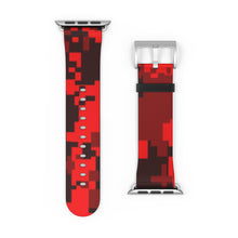 Load image into Gallery viewer, Red Digital Camo Apple Watch Band