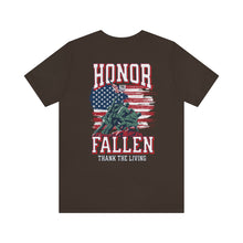Load image into Gallery viewer, Honor The Fallen, Thank The Living Unisex Tee