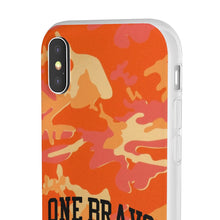 Load image into Gallery viewer, One Bravo Orange Camo Flexi Phone Case