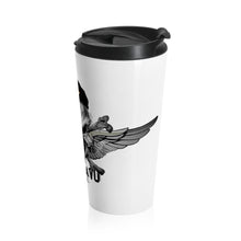 Load image into Gallery viewer, One Bravo Skull w/ Beret Stainless Steel Travel Mug