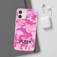 Load image into Gallery viewer, One Bravo Pink Camo Flexi Phone Case