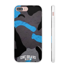 Load image into Gallery viewer, One Bravo Blue Camo Flexi Phone Case
