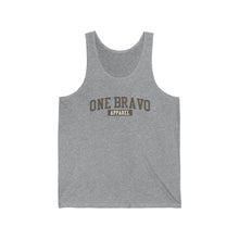 Load image into Gallery viewer, Gray One Bravo Logo Unisex Tank
