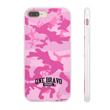 Load image into Gallery viewer, One Bravo Pink Camo Flexi Phone Case
