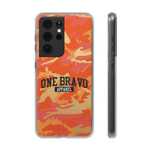 Load image into Gallery viewer, One Bravo Orange Camo Flexi Phone Case