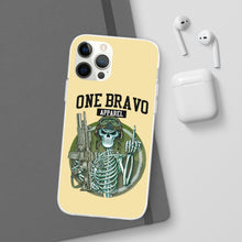 Load image into Gallery viewer, One Bravo Skeleton Middle Finger Flexi Phone Case