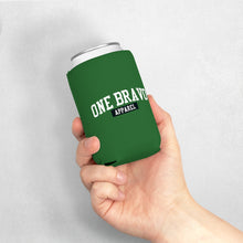 Load image into Gallery viewer, Forest Green Can Cooler Sleeve/ White One Bravo Logo