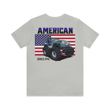 Load image into Gallery viewer, Jeep American Flag Unisex Tee