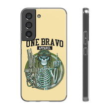 Load image into Gallery viewer, One Bravo Skeleton Middle Finger Flexi Phone Case