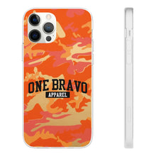 Load image into Gallery viewer, One Bravo Orange Camo Flexi Phone Case