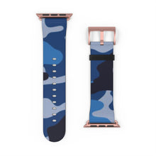 Load image into Gallery viewer, Blue Camo Apple Watch Band