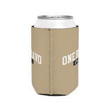 Load image into Gallery viewer, Digital Camo Sand Can Cooler Sleeve/White One Bravo Logo