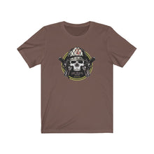 Load image into Gallery viewer, Skull w/Kevlar Helmet Unisex Tee