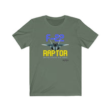 Load image into Gallery viewer, F-22 Raptor Aircraft Unisex Tee