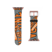 Load image into Gallery viewer, Orange One Bravo Logo Apple Watch Band