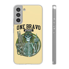 Load image into Gallery viewer, One Bravo Skeleton Middle Finger Flexi Phone Case
