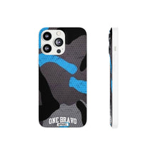 Load image into Gallery viewer, One Bravo Blue Camo Flexi Phone Case
