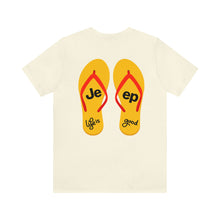 Load image into Gallery viewer, Flip Flops Jeep Life Is Good Unisex Tee
