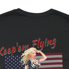 Load image into Gallery viewer, Keep'em Flying Nose Art Unisex Tee