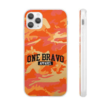 Load image into Gallery viewer, One Bravo Orange Camo Flexi Phone Case