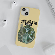Load image into Gallery viewer, One Bravo Skeleton Middle Finger Flexi Phone Case