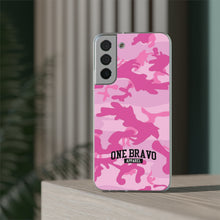 Load image into Gallery viewer, One Bravo Pink Camo Flexi Phone Case