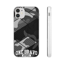 Load image into Gallery viewer, One Bravo Black Camo Flexi Phone Case