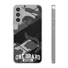 Load image into Gallery viewer, One Bravo Black Camo Flexi Phone Case