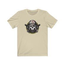 Load image into Gallery viewer, Skull w/Kevlar Helmet Unisex Tee