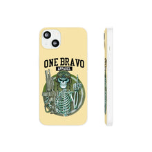 Load image into Gallery viewer, One Bravo Skeleton Middle Finger Flexi Phone Case