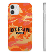 Load image into Gallery viewer, One Bravo Orange Camo Flexi Phone Case