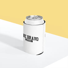 Load image into Gallery viewer, White Can Cooler Sleeve/ Black One Bravo Logo