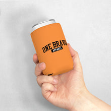 Load image into Gallery viewer, Orange Can Cooler Sleeve/ Black One Bravo Logo