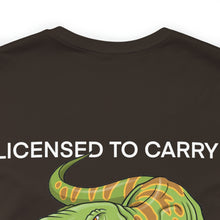 Load image into Gallery viewer, Licensed To Carry Small Arms Unisex Tee