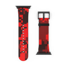 Load image into Gallery viewer, Red Digital Camo Apple Watch Band