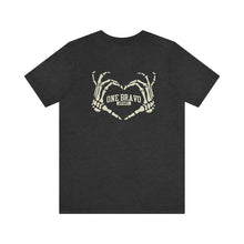 Load image into Gallery viewer, Skeleton Hand Heart Unisex Tee