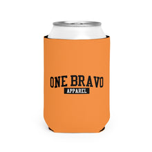 Load image into Gallery viewer, Orange Can Cooler Sleeve/ Black One Bravo Logo
