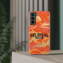 Load image into Gallery viewer, One Bravo Orange Camo Flexi Phone Case