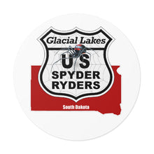 Load image into Gallery viewer, Glacial Lakes Chapter Round Vinyl Stickers