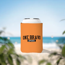 Load image into Gallery viewer, Orange Can Cooler Sleeve/ Black One Bravo Logo