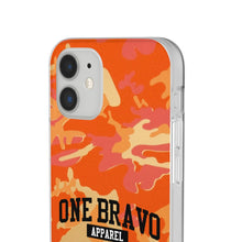 Load image into Gallery viewer, One Bravo Orange Camo Flexi Phone Case